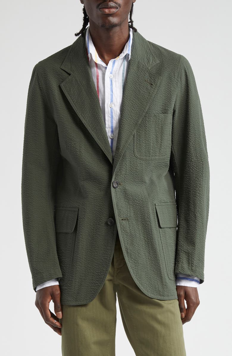 Drake's Mk. I Seersucker Games Sport Coat, Main, color, 