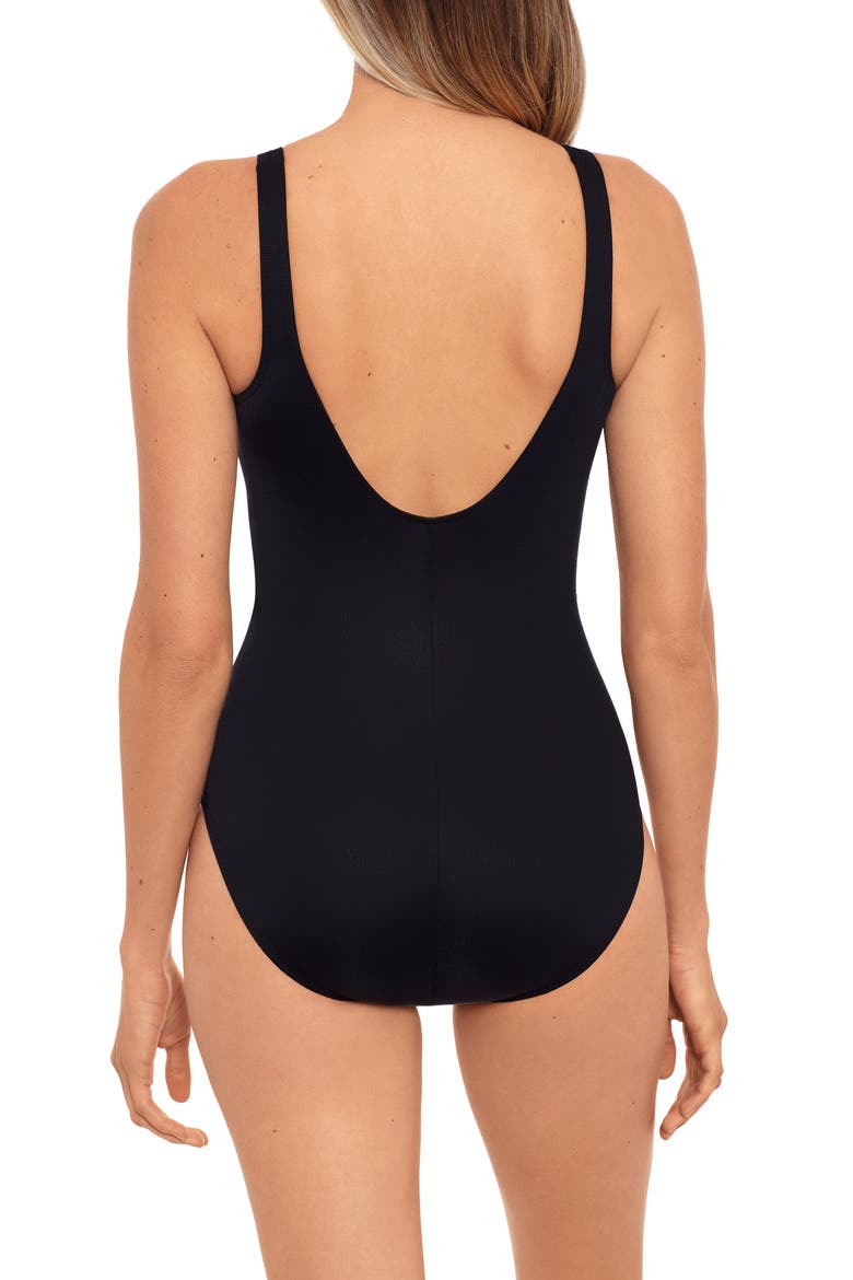Warp Speed Temptress One-Piece Swimsuit, Alternate, color, BLK/ WHITE