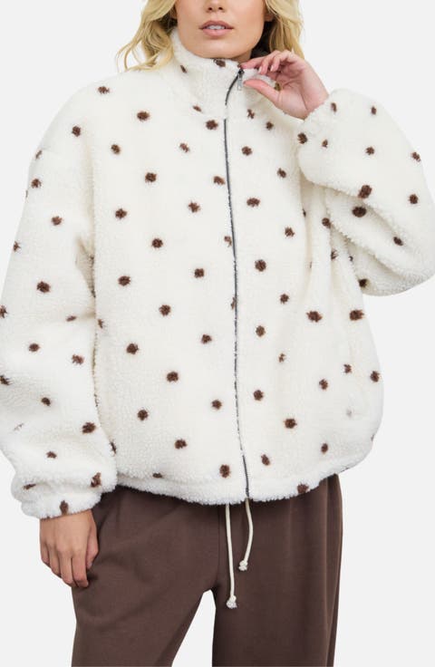 Polka Dot Fleece Jacket
