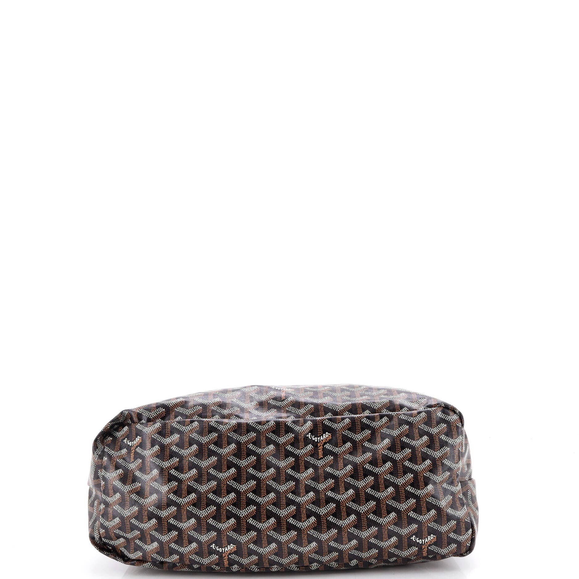 Pre-Owned Goyard Boheme Hobo Coated Canvas, Alternate, color, Brown