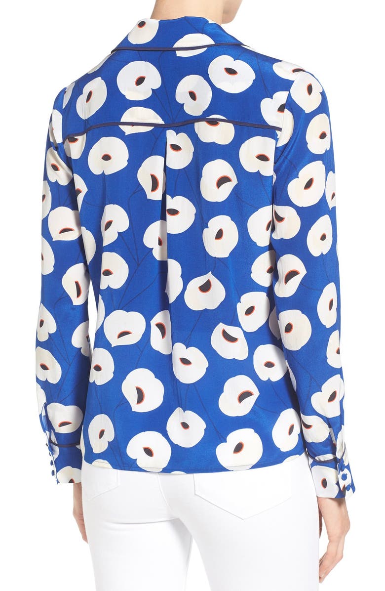 Chelsea28 Olivia Palermo + Chelsea28 Silk Shirt, Alternate, color, 