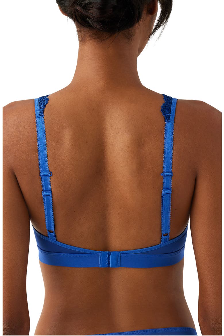 Embrace Lace® Wire Free Bralette, Alternate, color, BEAUCOUP BLUE/ BELLWETHER BLUE