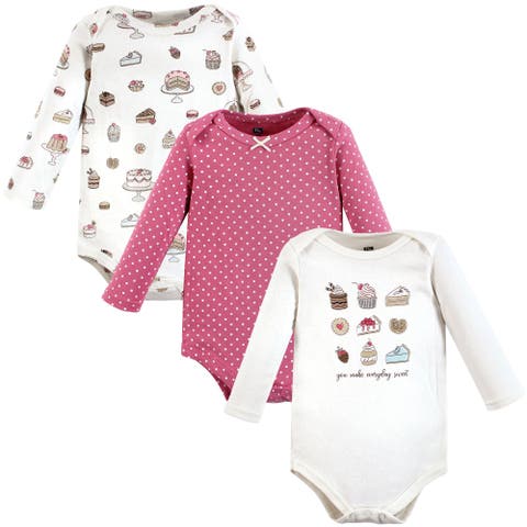 Infant Breathable Cotton Long-Sleeve Bodysuit Bundle 3 Count (Baby)
