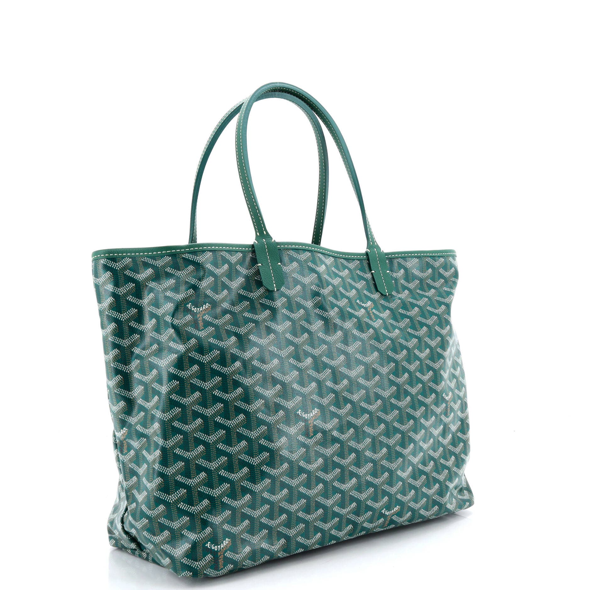 Pre-Owned Goyard Saint Louis Tote Coated Canvas PM, Alternate, color, Green