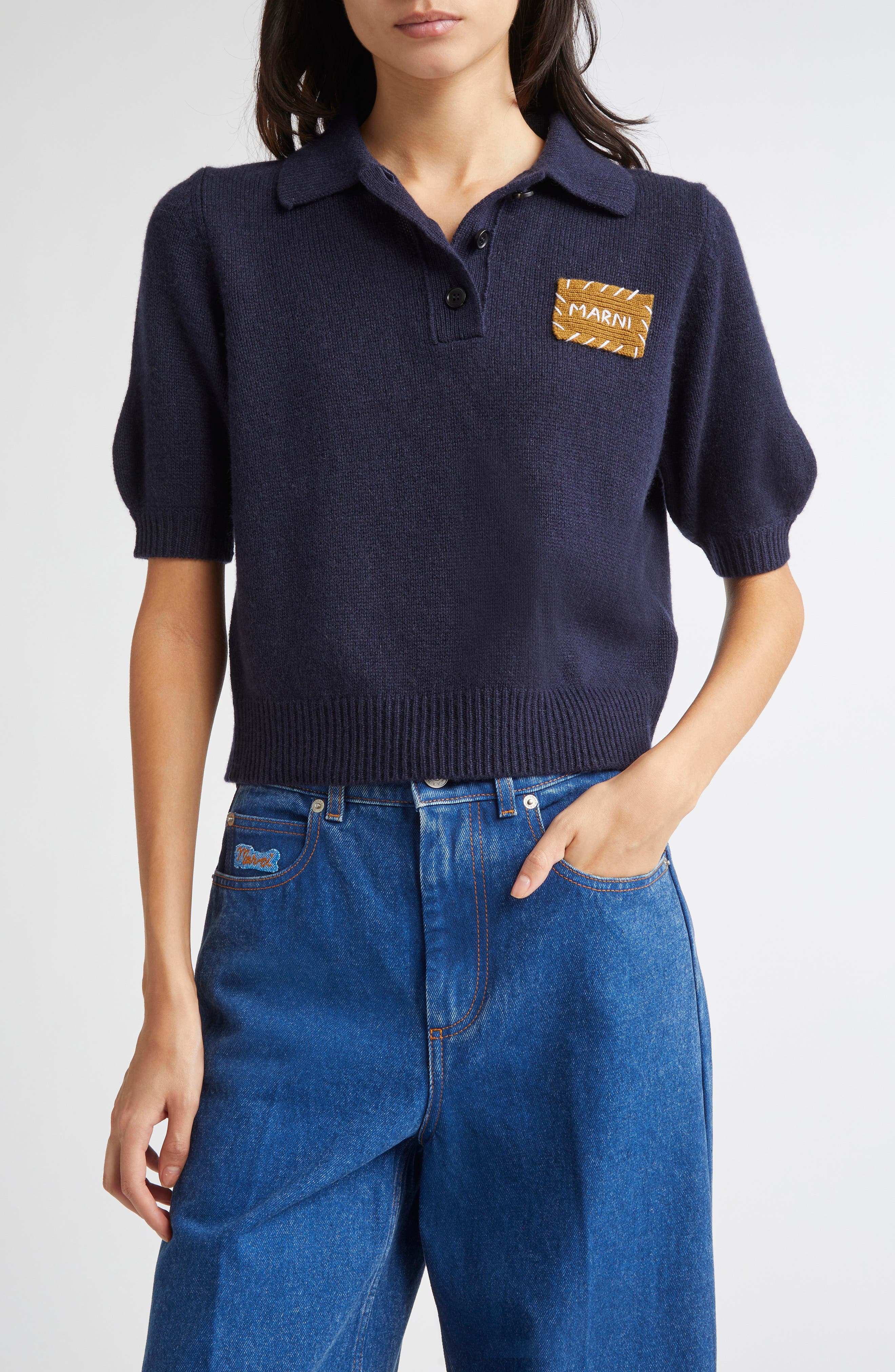 Mending Logo Cashmere Sweater