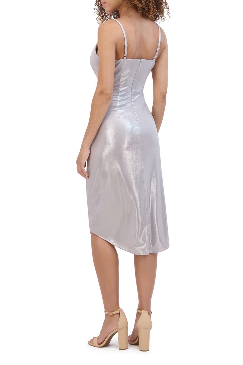 Liquid Metallic Knit Dress, Alternate, color, PLATINUM
