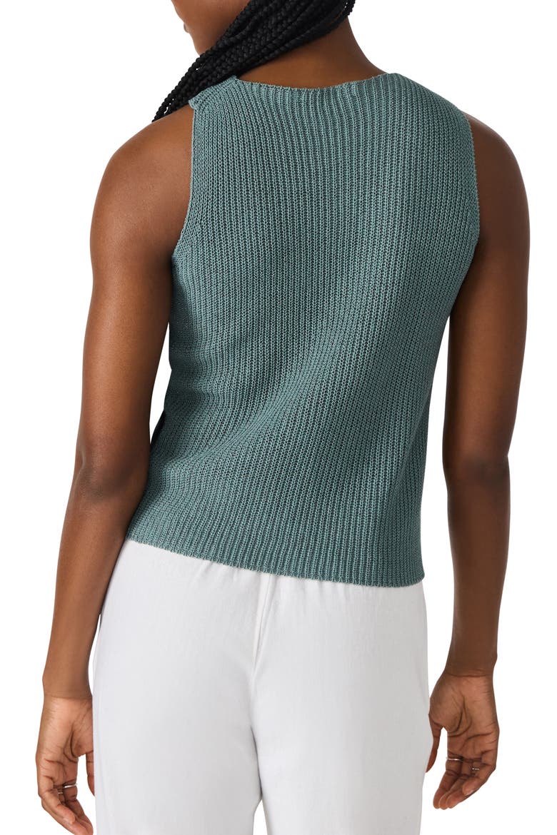 Ellery Crossover Neck Sleeveless Sweater, Alternate, color, DUSTY TEAL