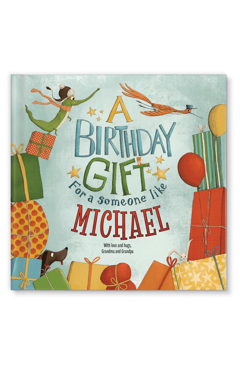 I See Me! 'A Birthday Gift' Personalized Book, Main, color, Green