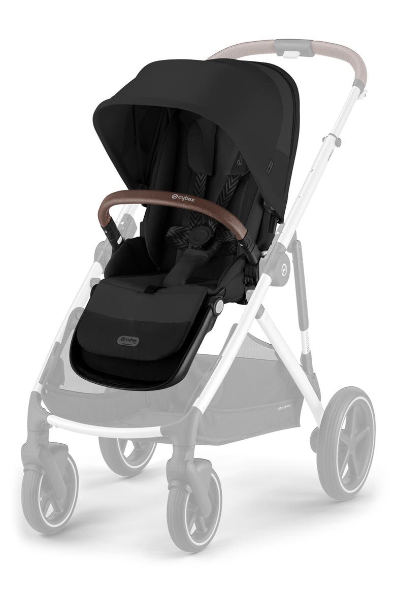 Gazelle S Second Seat, Alternate, color, MOON BLACK