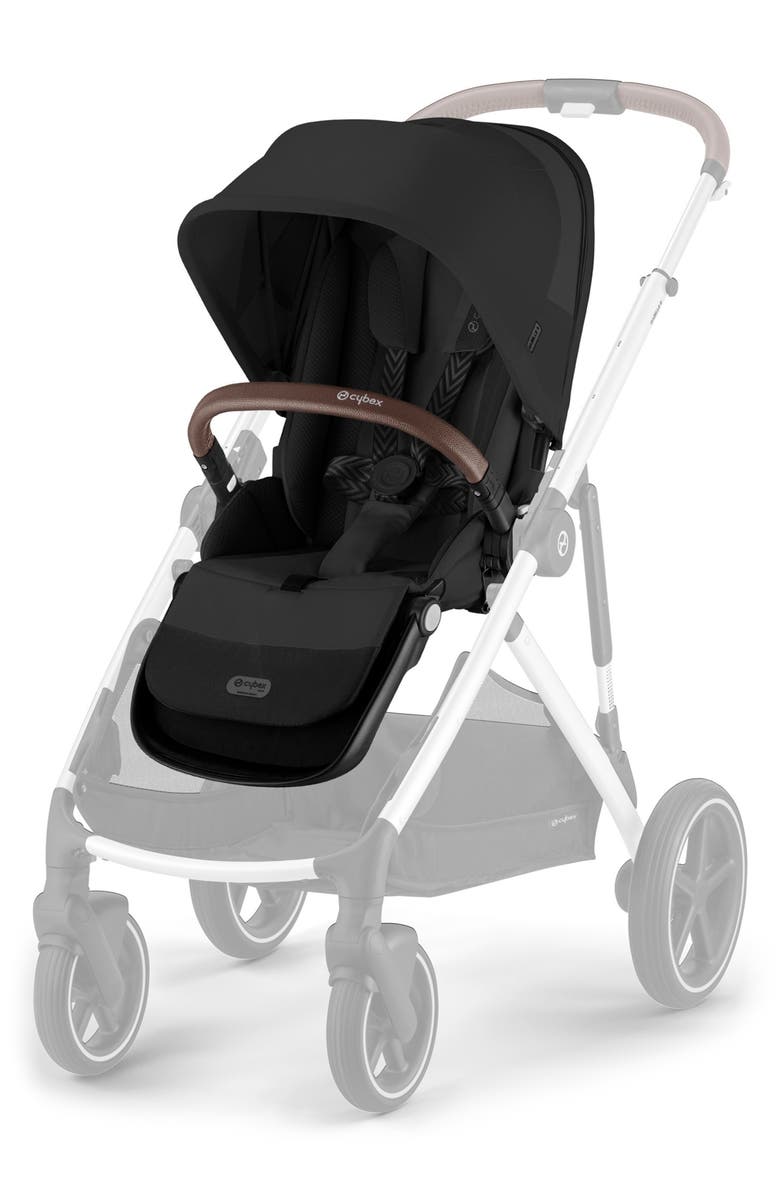 CYBEX Gazelle S Second Seat, Alternate, color, Moon Black
