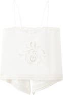MANGO Floral Broderie Anglaise Top