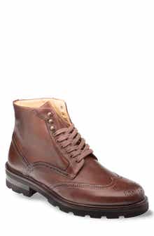 Mezlan Wingtip Lug Sole Boot