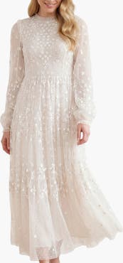 Needle & Thread Clover Long Sleeve Maxi Gown