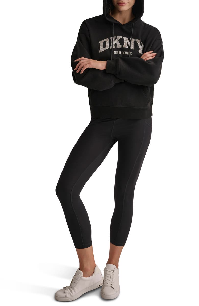 DKNY Varsity Camo Logo Hoodie, Alternate, color,