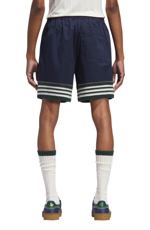 Adidas Originals X Clot By Edison Chen Woven & Knit Shorts In Blue