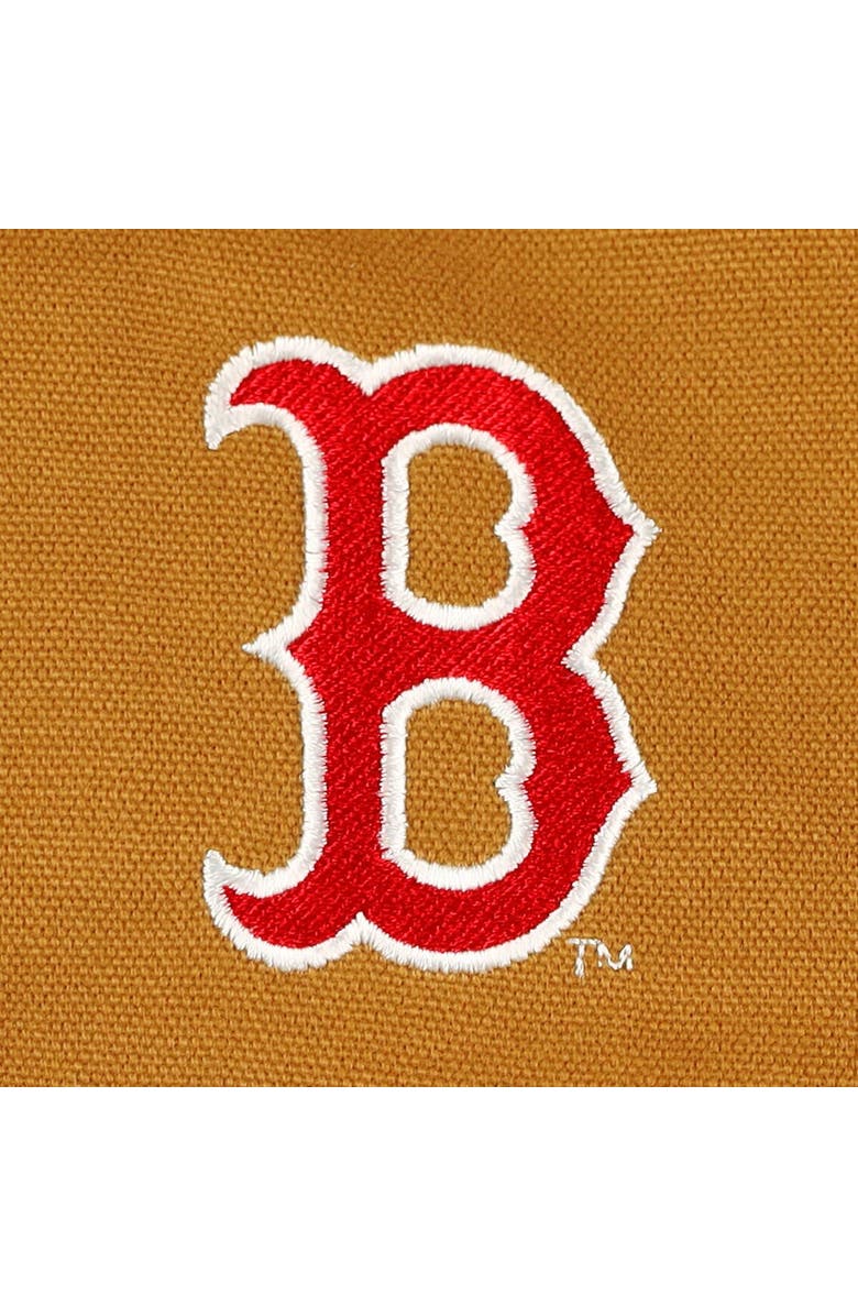 DUNBROOKE Men's Dunbrooke Brown Boston Red Sox Dakota Work Full-Zip Hoodie Jacket, Alternate, color, Brown