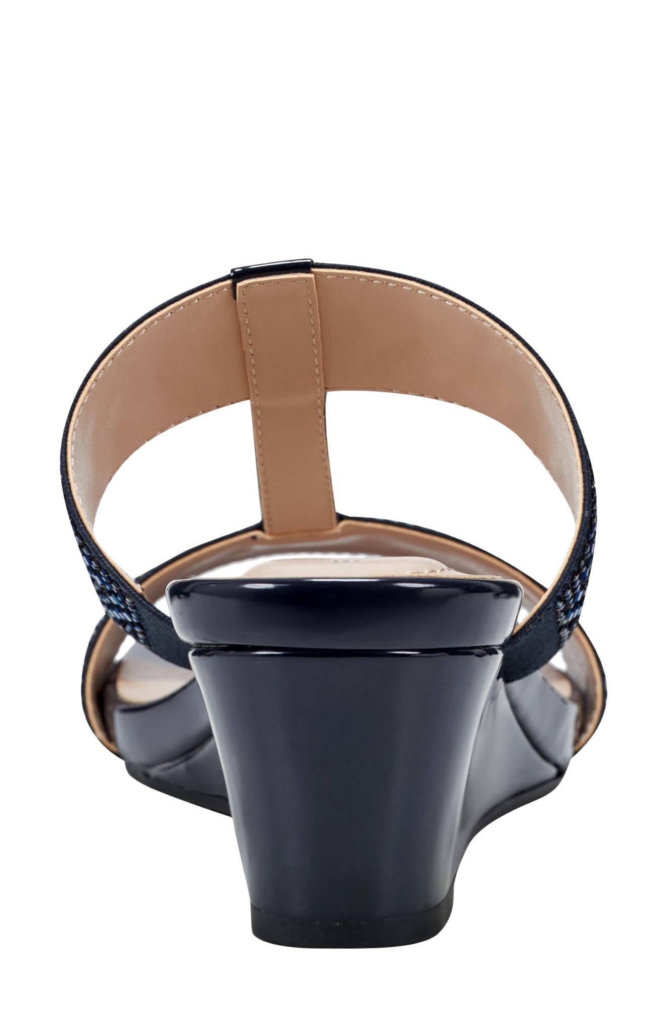 Bandolino Iluvit Wedge Sandal, Alternate, color, Dark Blue