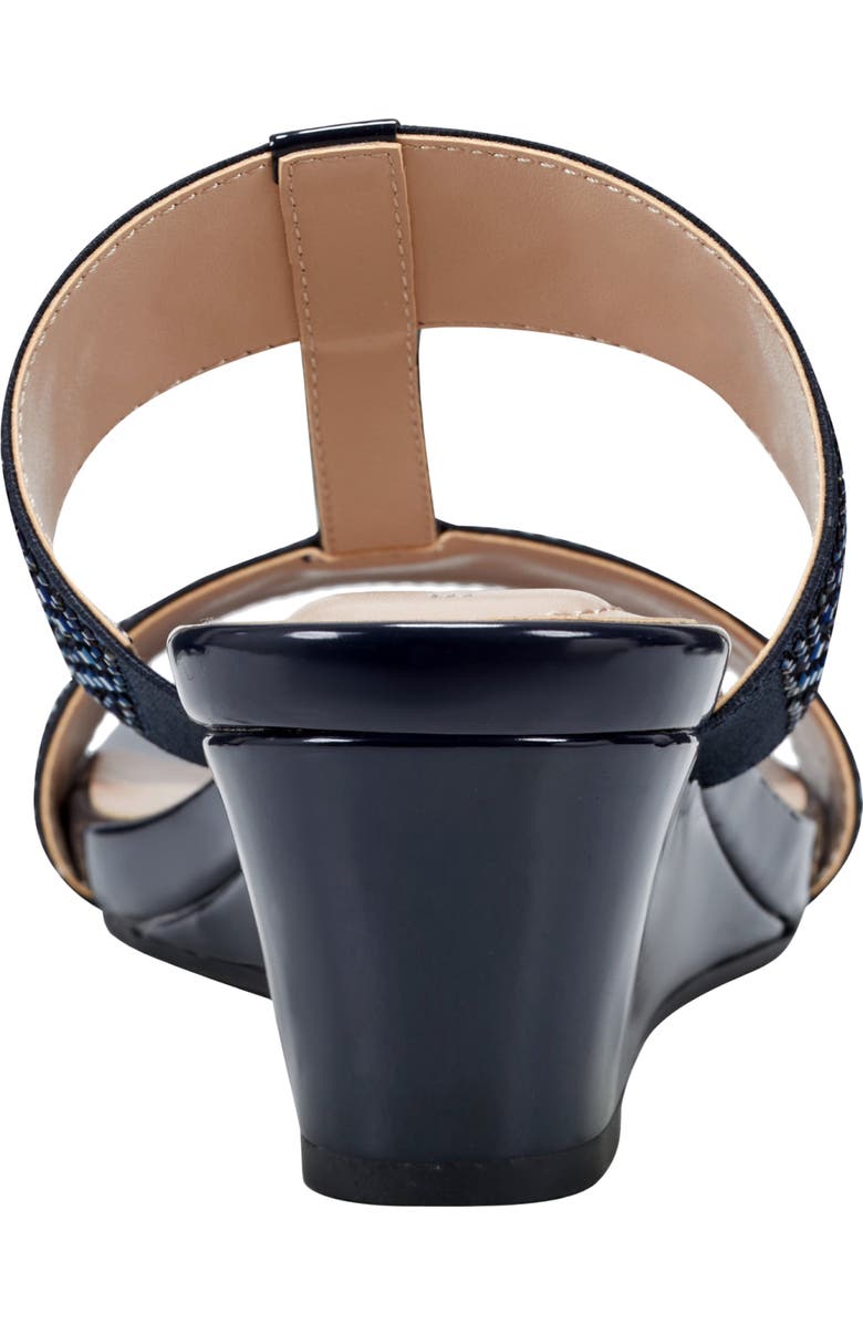 Bandolino Iluvit Wedge Sandal, Alternate, color, Dark Blue