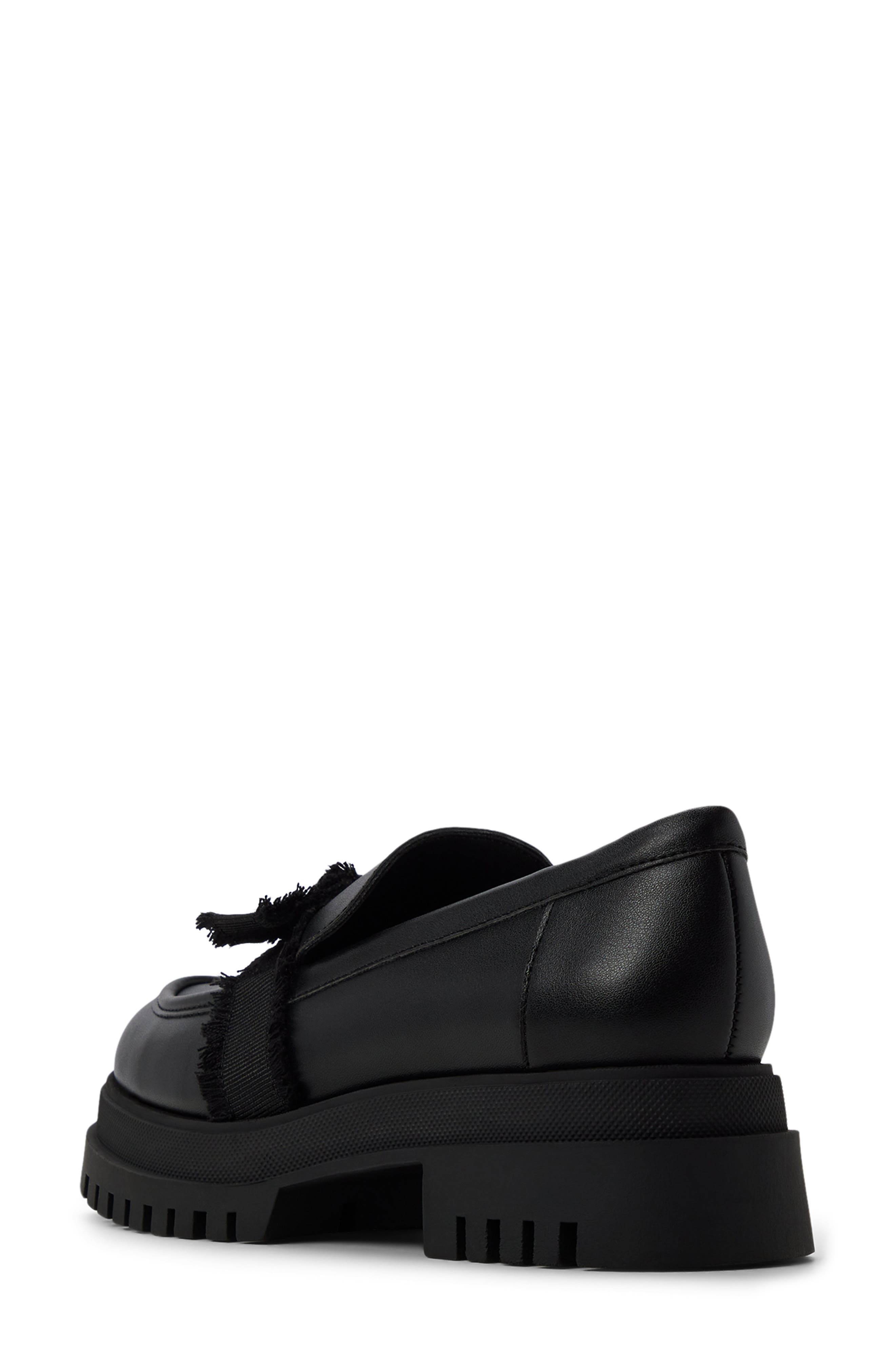 ALDO Theatric Platform Loafer, Alternate, color, Black