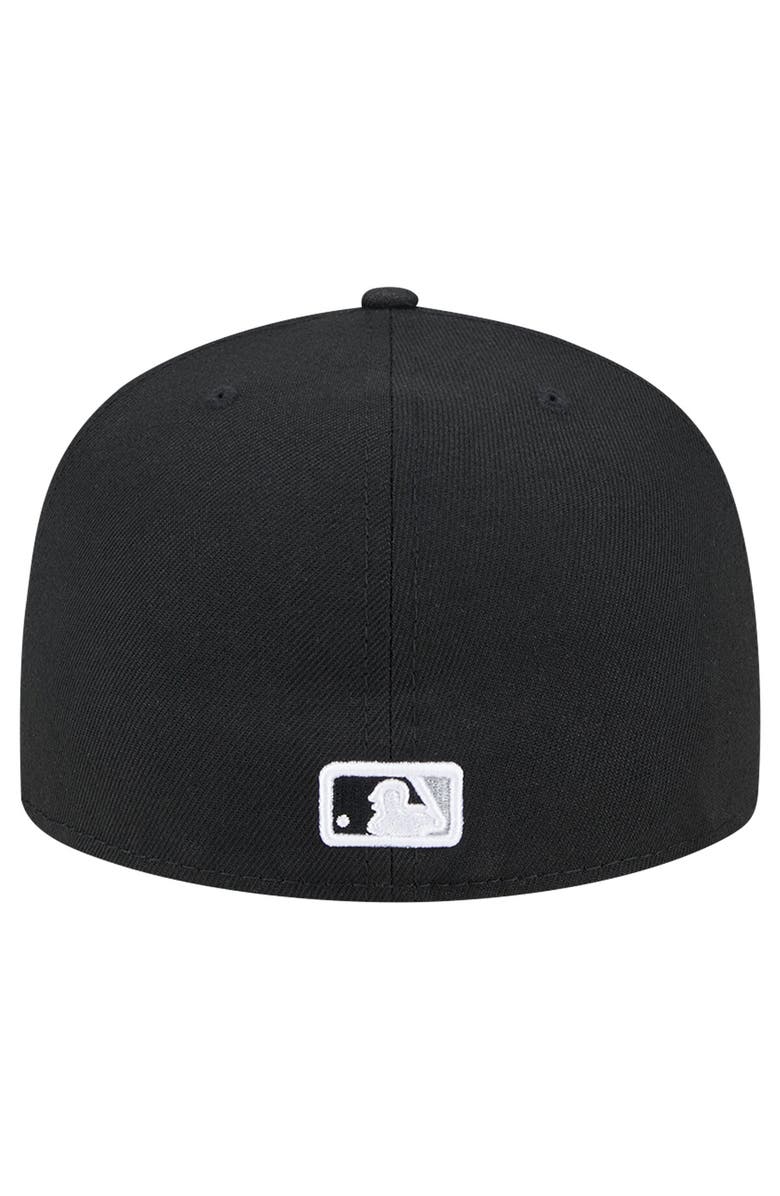 New Era Men's New Era Black Chicago White Sox Checkered Undervisor 59FIFTY Fitted Hat, Alternate, color, Black