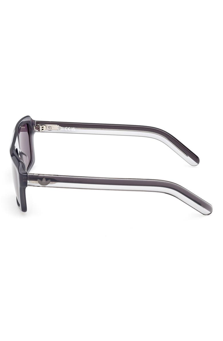 adidas 55MM Square Sunglasses, Alternate, color, Grey/ Other / Smoke