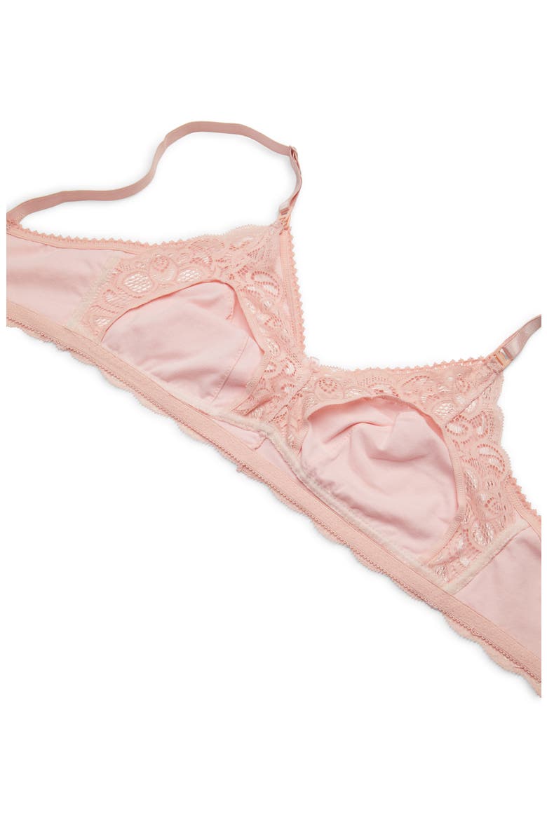 Lace Nursing Bralette, Alternate, color, GUAVA