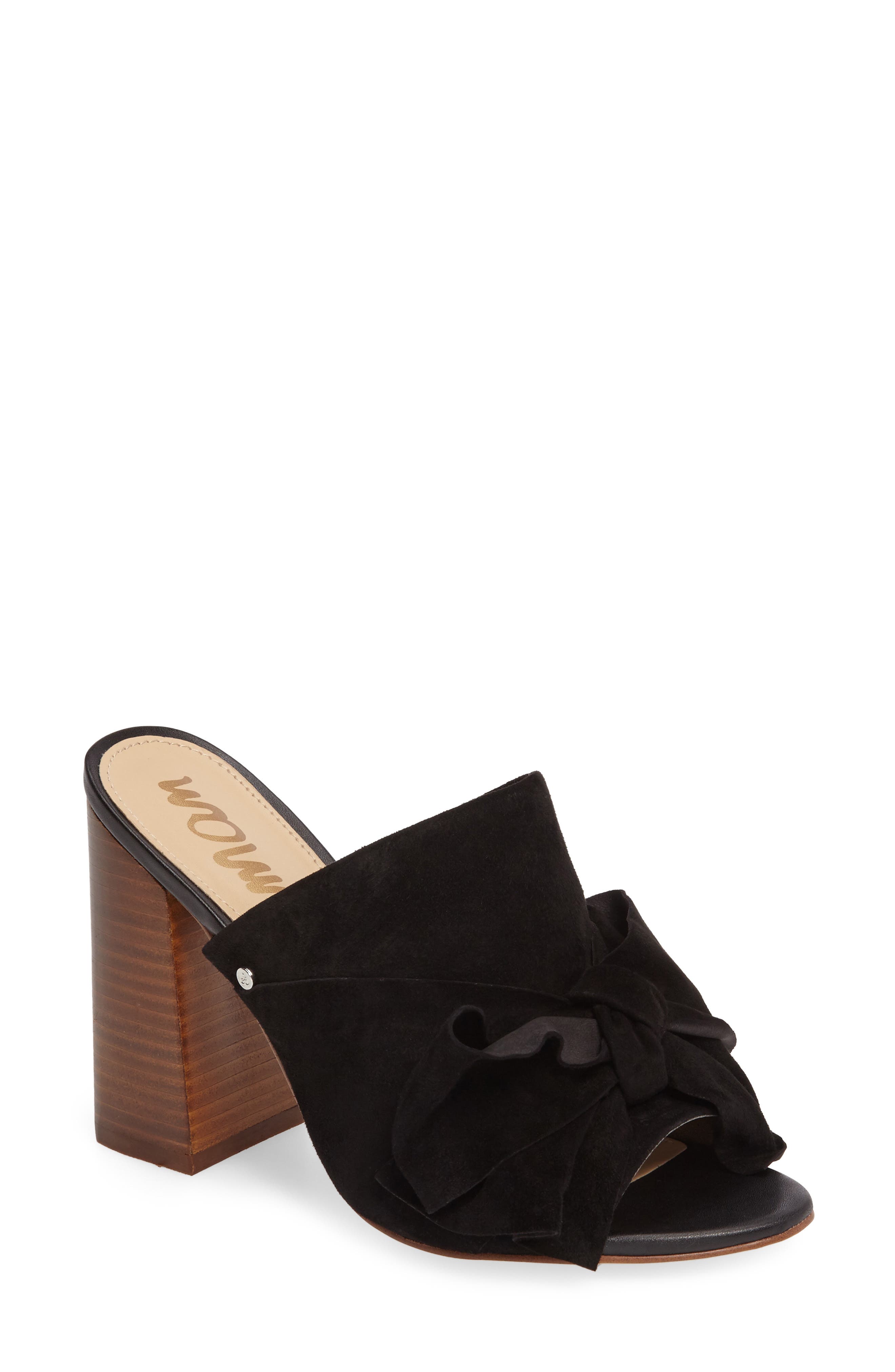 Yumi Bow Mule, Main, color, BLACK