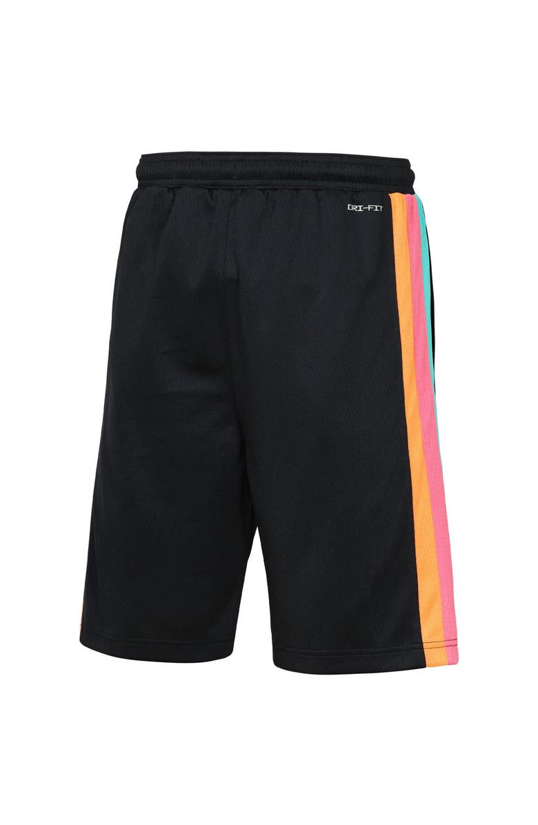 Nike Youth Nike Black San Antonio Spurs 2025/26 City Edition Swingman Performance Shorts, Alternate, color, Black