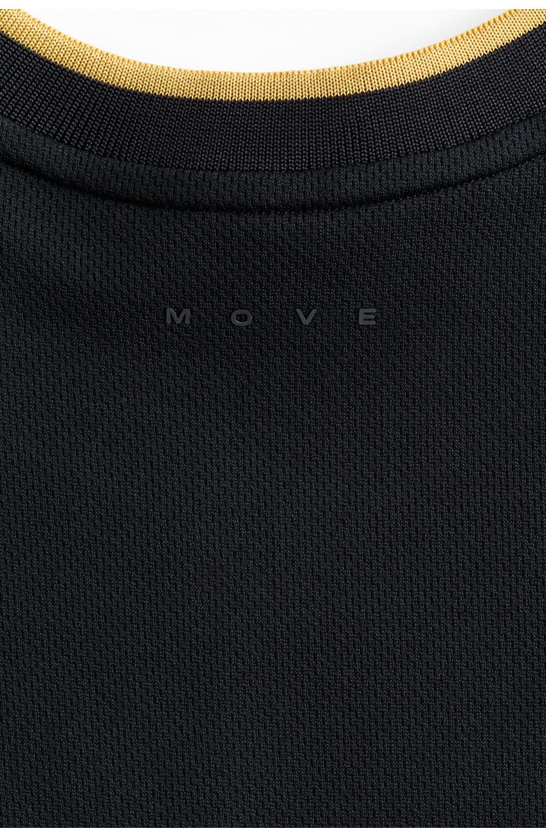 H&M Oversized Fit Printed Football Shirt With Drymove, Alternate, color, Black/Germany