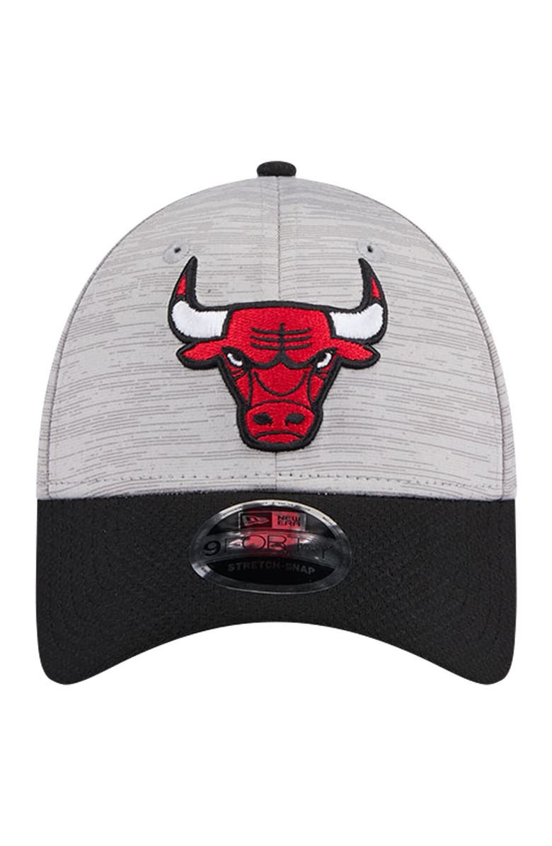 New Era Men's New Era Heather Gray/Black Chicago Bulls Active Digi-Tech Two-Tone 9FORTY Adjustable Hat, Alternate, color, Heather Gray
