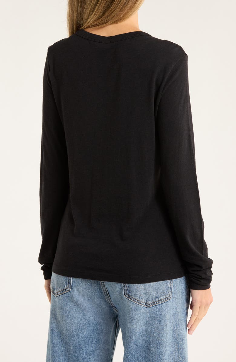 BUCK MASON Cloud Jersey Long Sleeve T-Shirt, Alternate, color, Black