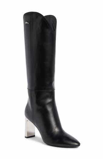Longchamp Metallic Heel Western Boot