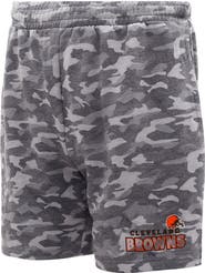 CONCEPTS SPORT Men's Concepts Sport Charcoal Cleveland Browns Biscayne Camo Shorts