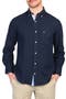 Linen Blend Button-Down Shirt