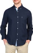 TailorByrd Linen Blend Button-Down Shirt