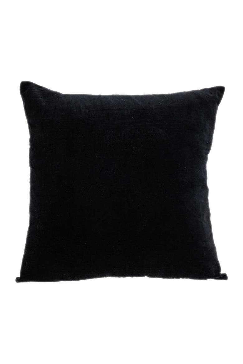 Apollo Transitional Black Throw Pillow, Main, color, BLACK