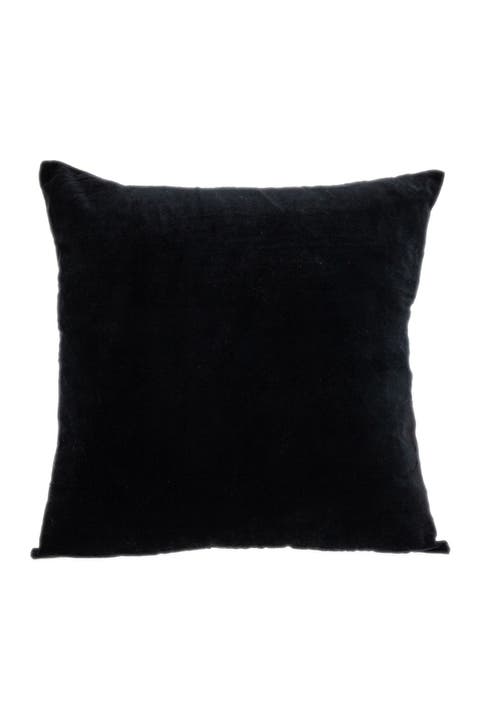 Apollo Transitional Black Throw Pillow