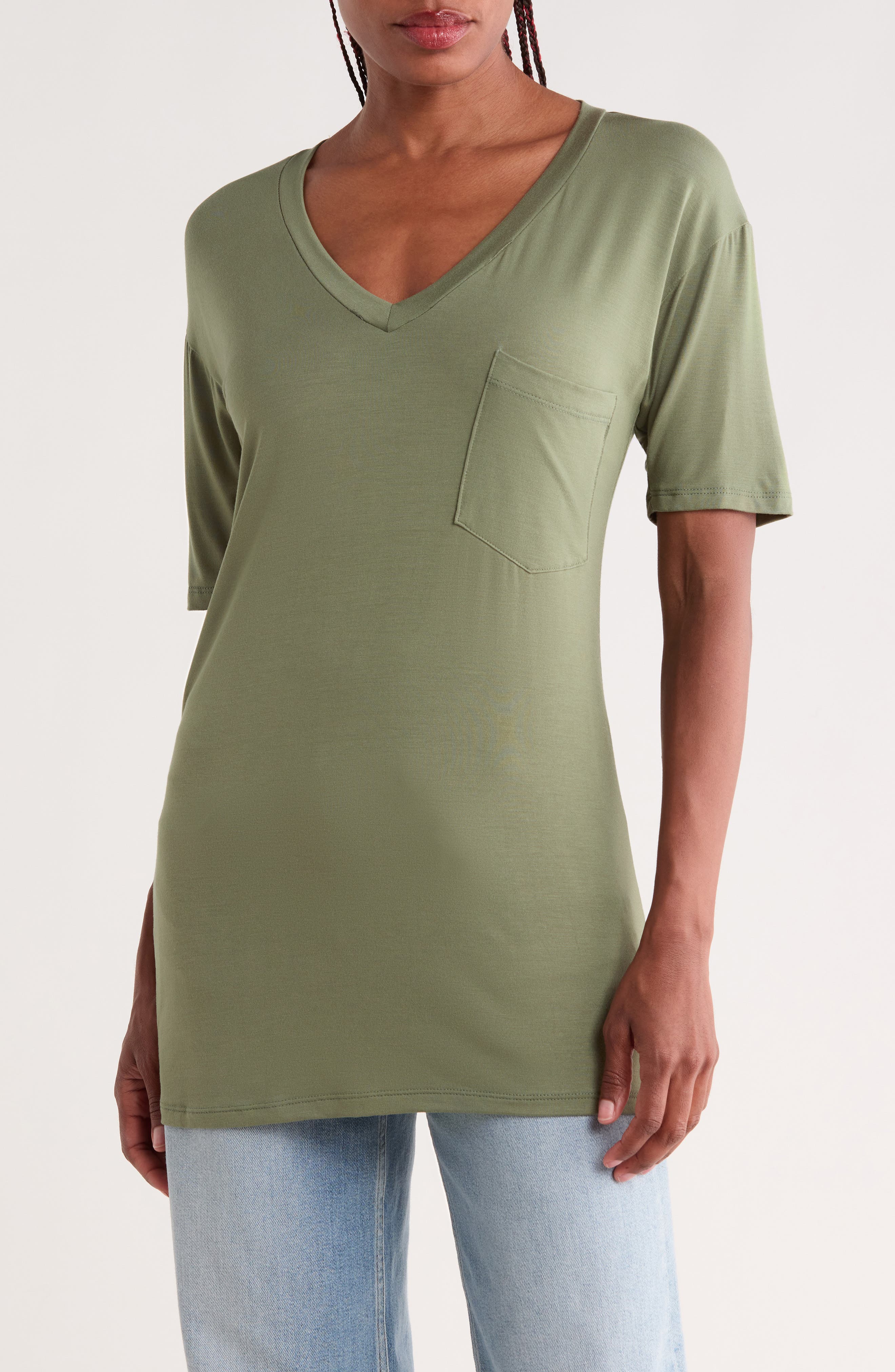 V-Neck Pocket T-Shirt