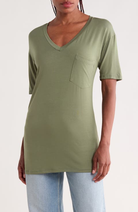 V-Neck Pocket T-Shirt