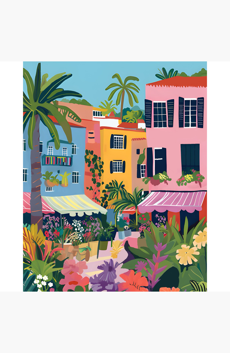 Pink Picasso Kits Miami Flower Market Paint by Numbers Kit, Alternate, color, Multicolor