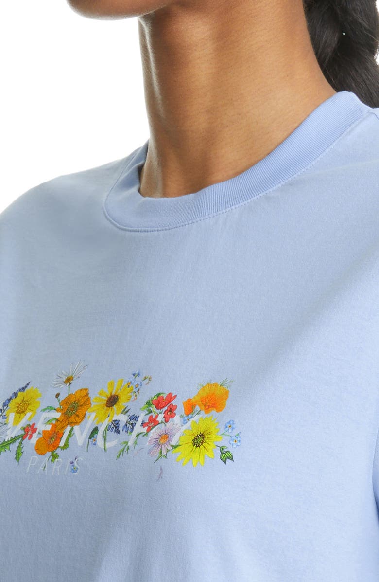 Givenchy 4G Peace Flowers Graphic Tee, Alternate, color, 