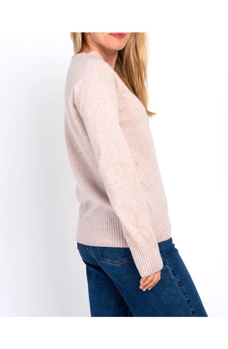 Kettlewell Anya V-Neck Sweater, Alternate, color, Champagne Marl