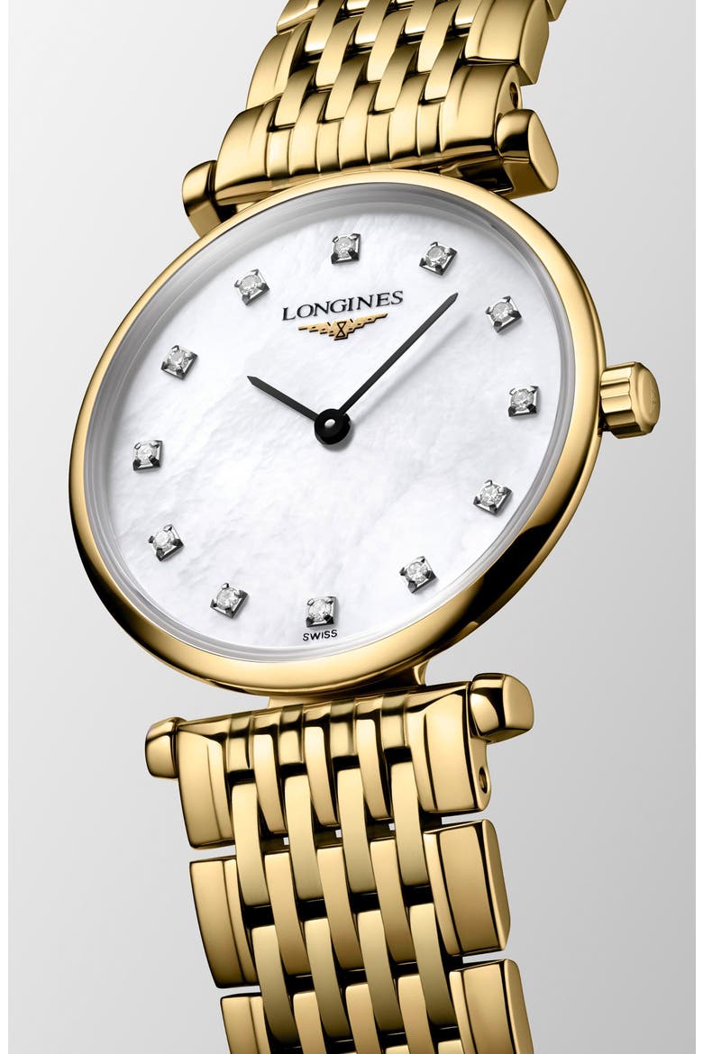 La Grande Classique Diamond Bracelet Watch, 24mm, Alternate, color, GOLD