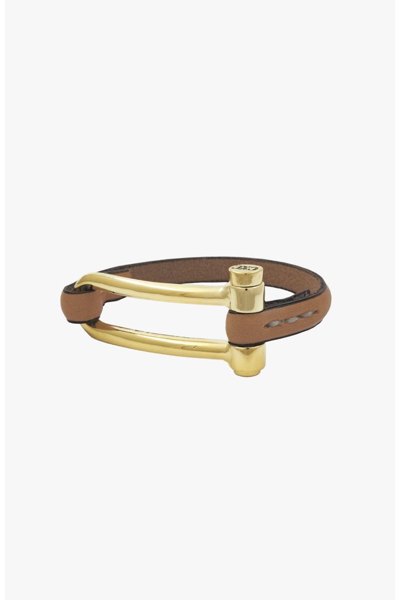 Koa Shackle Bracelet, Main, color, Gold