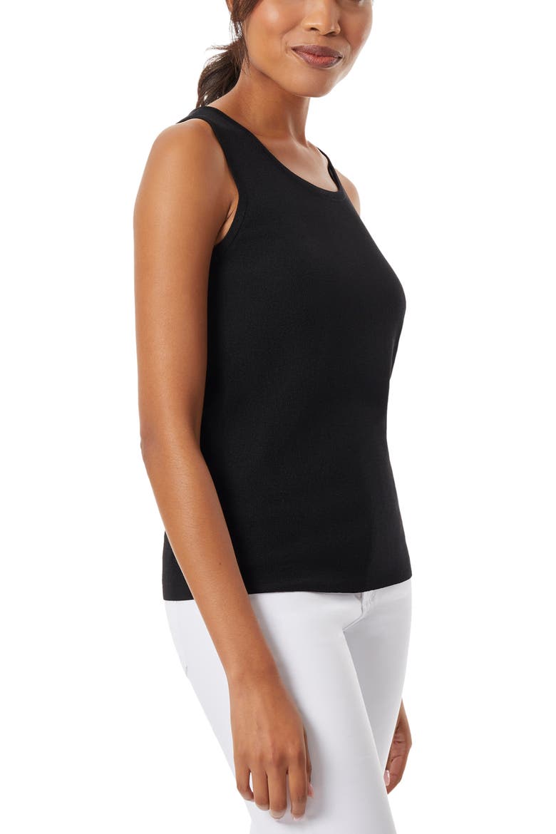 Scoop Neck Tank, Alternate, color, JONES BLACK
