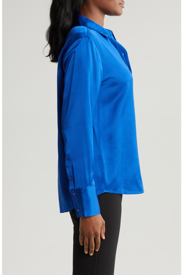 Satin Shirt, Alternate, color, BLUE SURF
