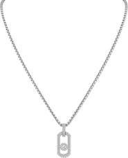 Messika So Move Pavé Diamond Titanium Necklace