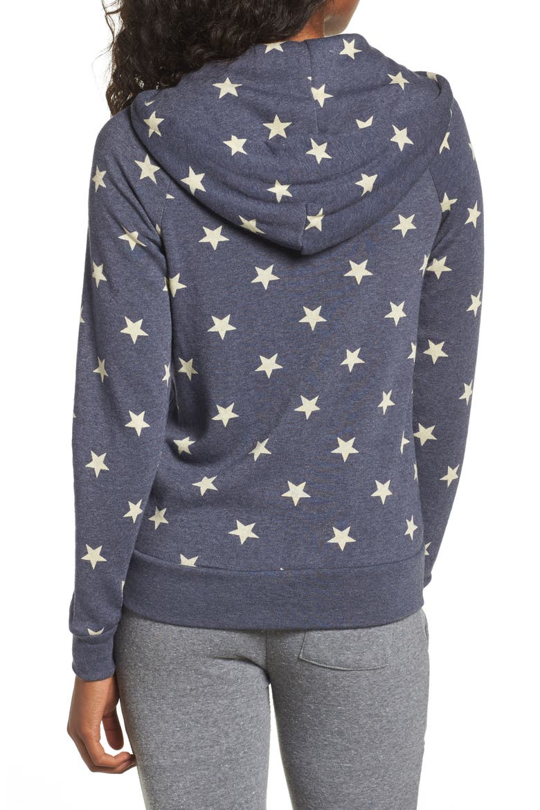 Adrian Print Zip Hoodie, Alternate, color, STARS