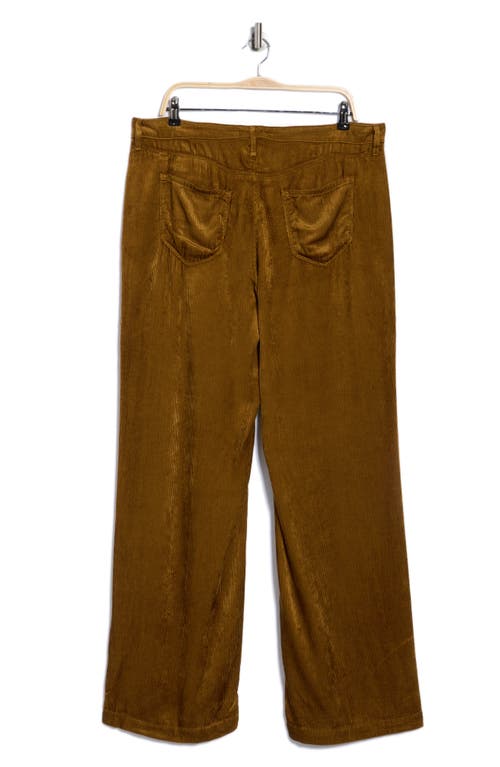 L'agence Scottie High Waist Wide Leg Corduroy Jeans In Brown
