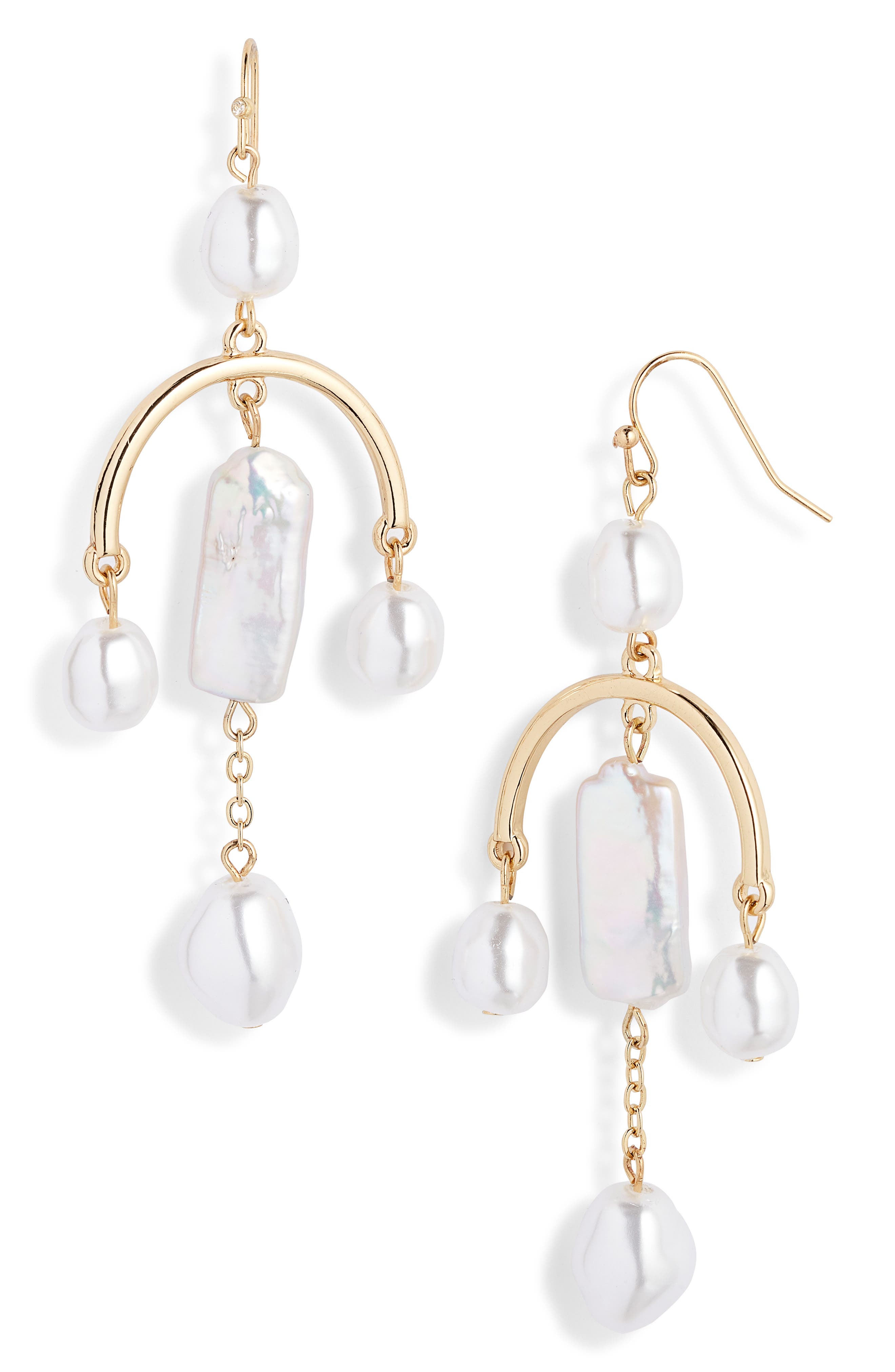 Nordstrom Freshwater Pearl Mobile Earrings